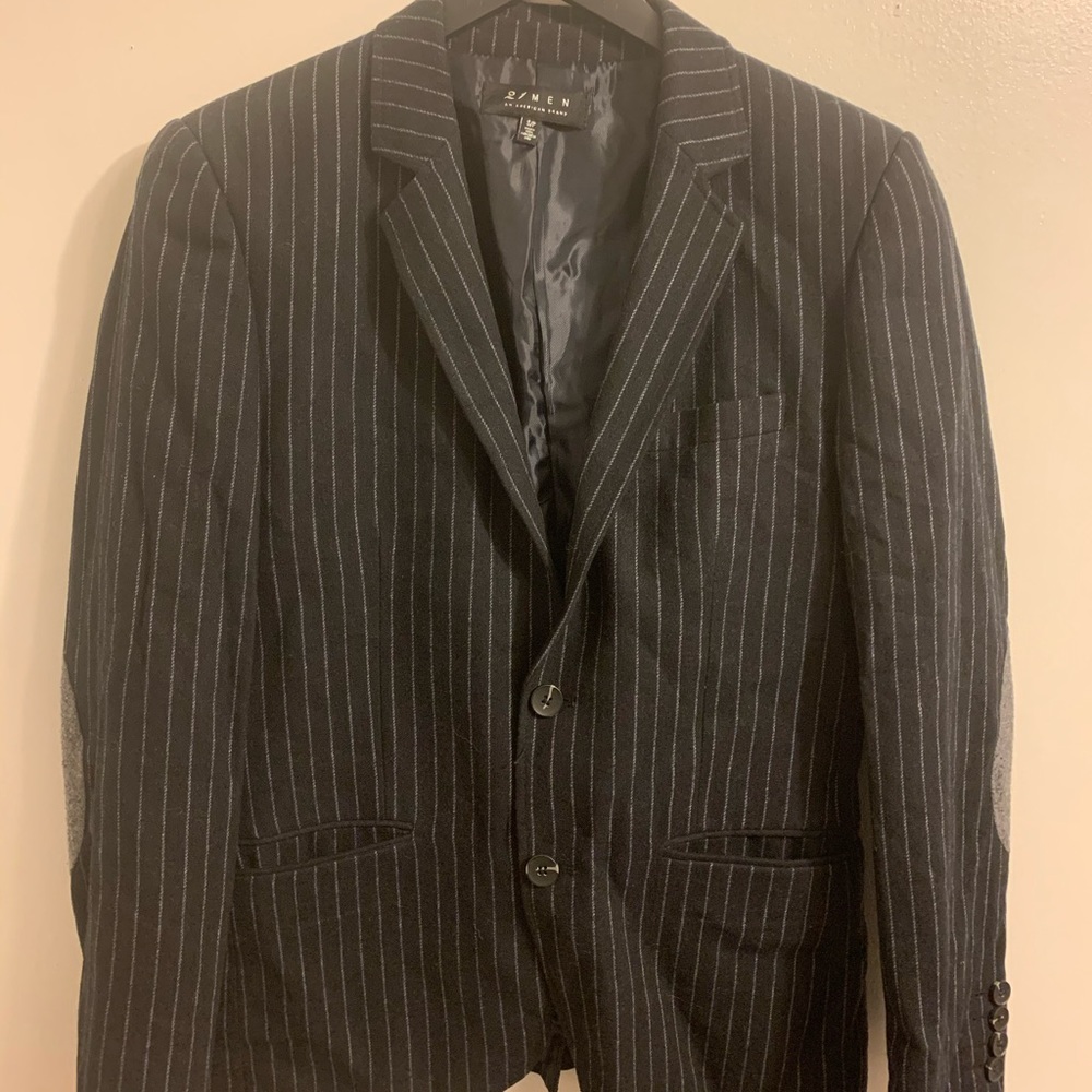 21 Men pinstriped blazer